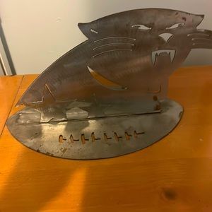 Panthers Football Metal Art display